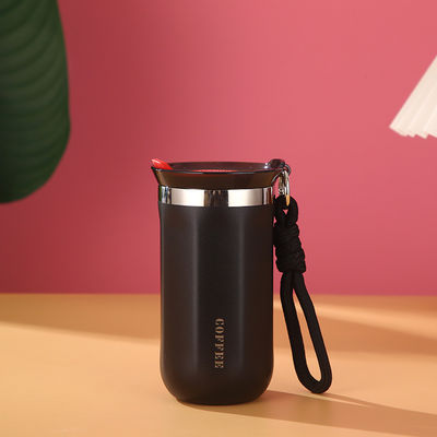 Tazas de café de acero inoxidable con tapas Todas las personas aplicables personalizadas 350ml 450ml