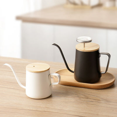 Máquina de café de cuello de gallina de acero inoxidable moderna con boca larga colgando boca de goteo de la oreja