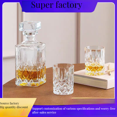 Mejorar su colección de Barware con el tipo de vidrio de cristal de vidrio de cristal Decanter de whisky