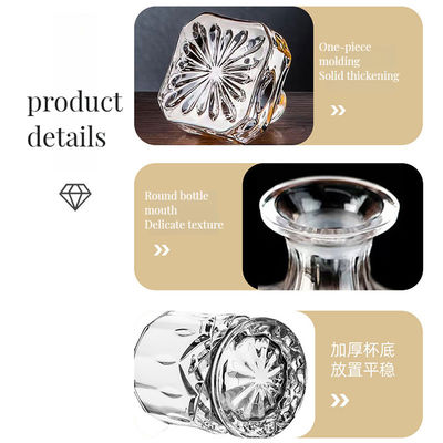 Vidrieras de whisky hechas a mano con cristal de decantador sin plomo