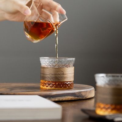 Logotipo personalizado 150ml de vidrio de alto borosilicato de doble pared Taza de té y café para viajes modernos