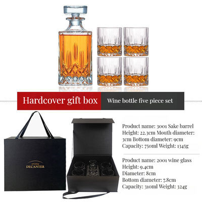 Conjunto de barras de logotipo personalizado de cristal de vidrio de oxfords para expertos en whisky