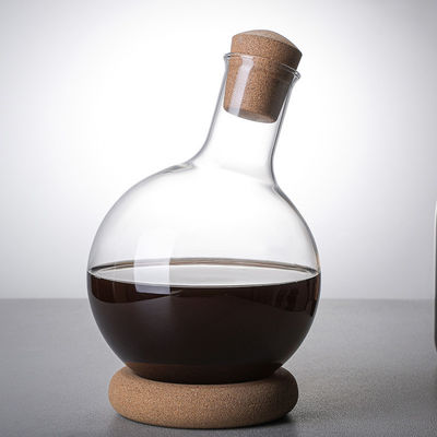 Decanter de vino tinto de vertido rápido vidrio borosilicato soplado a mano estilo de diseño clásico cantidad 1