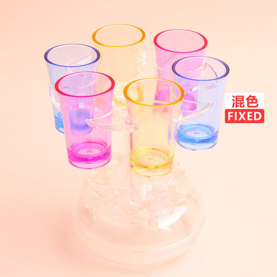Dispensador y soporte de vidrio de 6 botellas de diseño único para entusiastas de la cerveza y el whisky