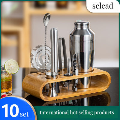 Suelta tu mixólogo interno con nuestro kit de mezclador de cócteles de acero inoxidable de 4 piezas