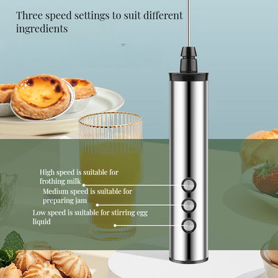 Acero inoxidable Whisk Electrónico espumador de café Diseño moderno para espumar leche a mano