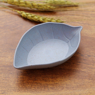 Plato de cocina creativo en forma de hoja de paja de trigo ecológico Plato de merienda para fiestas