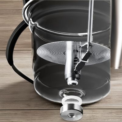 Filtros de té de vidrio grabado personalizable taza de té rusa con banda resistente al calor de madera