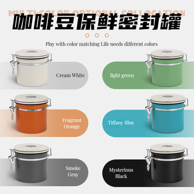 Embalaje de almacenamiento de alimentos Modernas latas de café de acero inoxidable 304 con conservación respirable