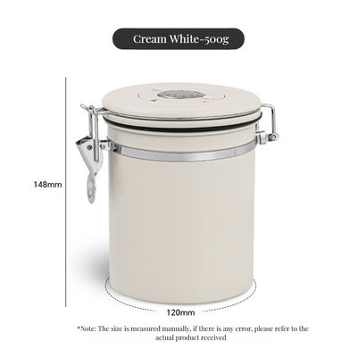 Embalaje de almacenamiento de alimentos Modernas latas de café de acero inoxidable 304 con conservación respirable