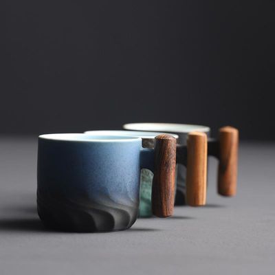 Moderno diseño Nordic Cerámica Taza de café y té para acampar 1 pieza Capacidad 70ml