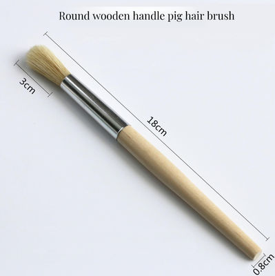 Cabello de jabalí cepillado de barba de peinado para hombres logotipo de madera personalizado Pcs paquete manija cepillado de material de madera