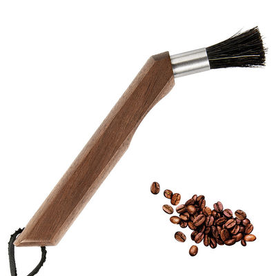 Escobilla de baño de mango largo de madera esencial para la taza de café y la limpieza corporal