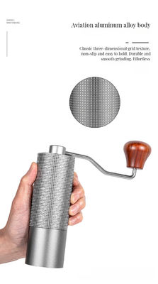 Mini redondo negro / plateado molino eléctrico de molienda de granos de café multifuncional para almacenamiento