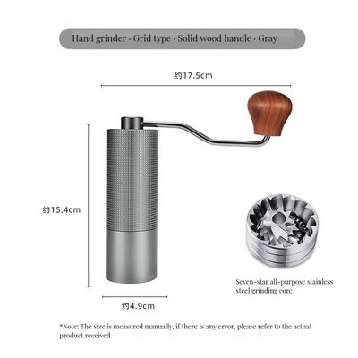 Molino de café multifunción portátil con diseño táctil y ajustes ajustables