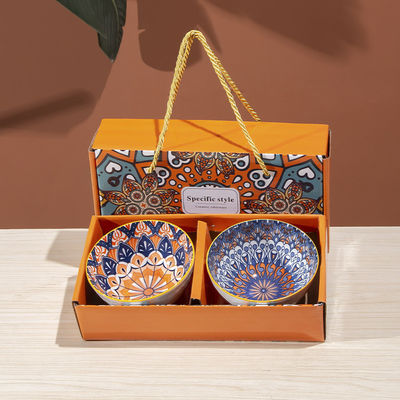 Cuencos tipo vajilla de cerámica de porcelana para decoración de regalos en estilo boho