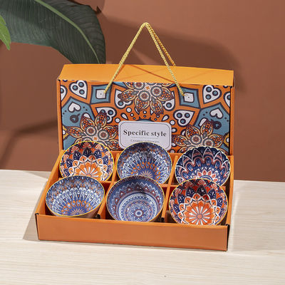 Cuencos tipo vajilla de cerámica de porcelana para decoración de regalos en estilo boho