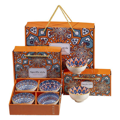 Cuencos tipo vajilla de cerámica de porcelana para decoración de regalos en estilo boho