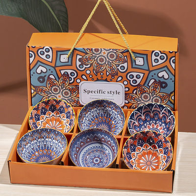 Cuencos tipo vajilla de cerámica de porcelana para decoración de regalos en estilo boho