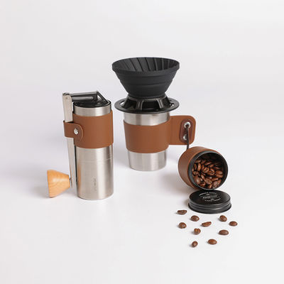 Conjunto de café para acampar al aire libre Oídos colgantes ligeros de acero inoxidable Cervecera de tazas de café de mano