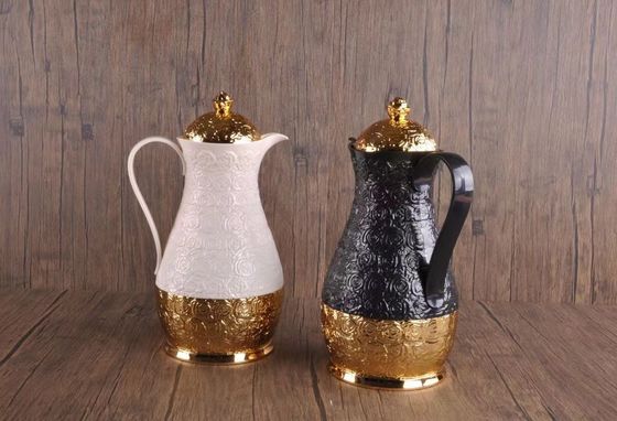 Europa Diseño Dos piezas de vidrio de revestimiento de la botella de termo Cuerpo de metal botellas de café de vacío