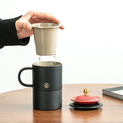 Todas las ocasiones King Cup personalizado de lujo hecho a mano árabe de oro borde de porcelana blanca tazas de té