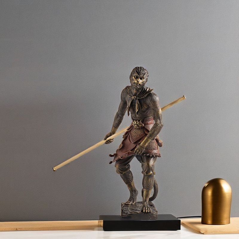 Juego de mitos negros contemporáneos leyendas Estatua 3D personalizada de Wukong en aleación con tema de arte
