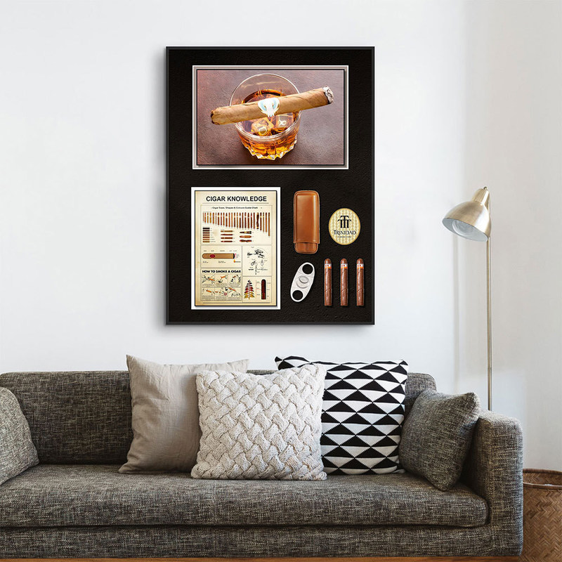 Transforme su cafetería o restaurante con este arte moderno de la pared del cigarro post-moderno