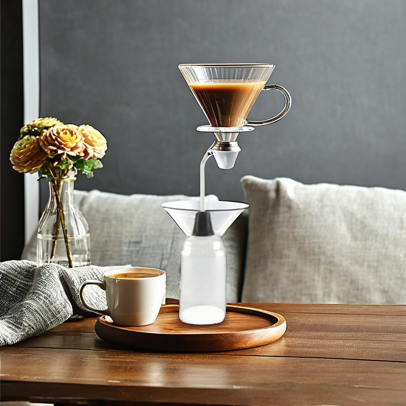 Máquina de café de sífonos clásicos estadounidenses con olla de vidrio resistente al calor
