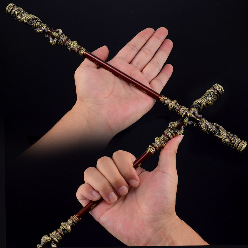 Decoraciones para el hogar Modelo de Wukong de metal completo para los fanáticos del juego Black Myth