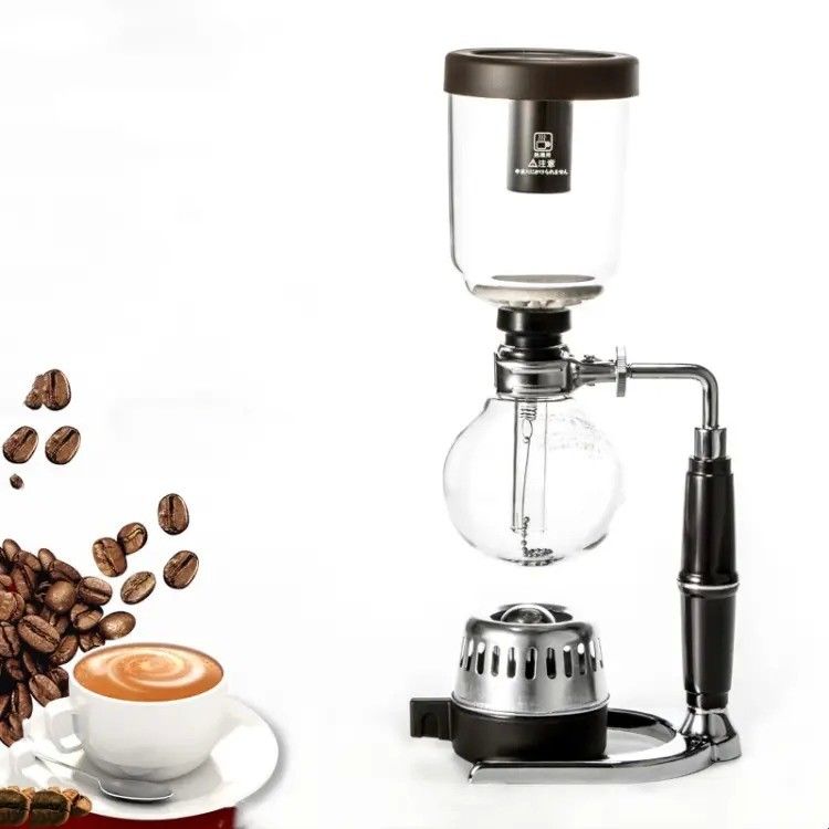 Máquina de café de sífonos clásicos estadounidenses de tipo metálico de aluminio para elaborar café