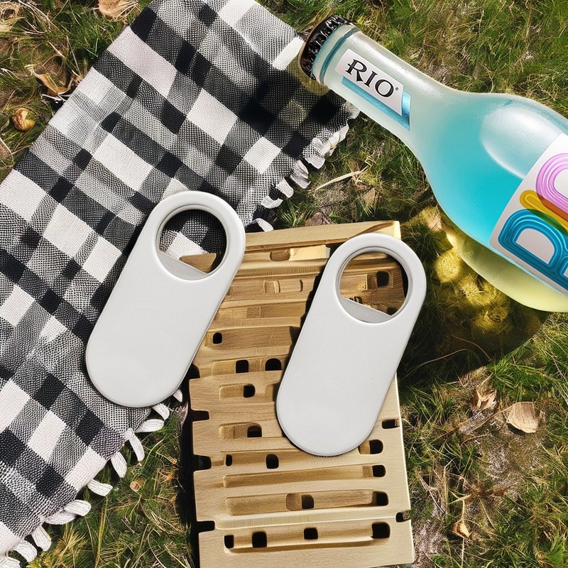 Abridor de botellas de vino de acero inoxidable magnético de mango grueso con diseño simple