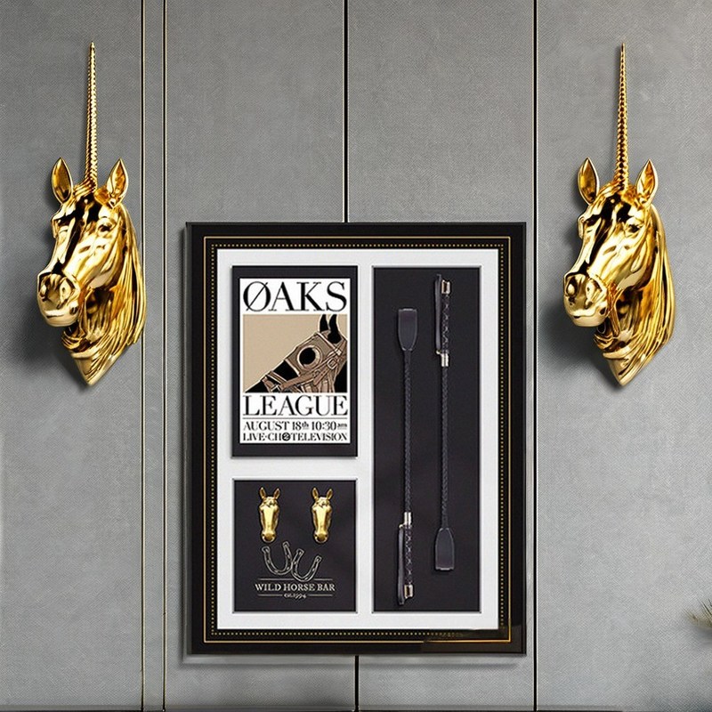 Rectángulo de estilo europeo Mural ecuestre Bloques de construcción para la pared de entrada del salón