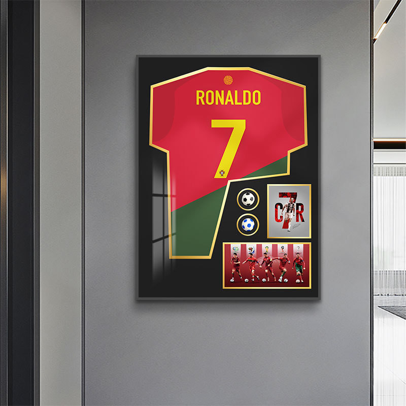 Diseño de cristal elegante marco de pintura en pared 3D para decoración colgante en aniversario