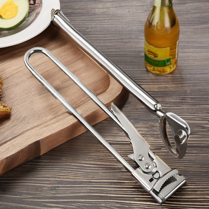 Abridor de tapa de torsión sin esfuerzo de acero inoxidable ajustable fácil de agarrar abre la lata para regalos