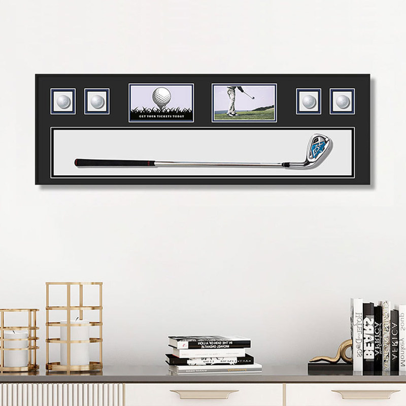 Moderno de cristal simple de vidrio de golf pintura Bloques de construcción Diseño para galería de paredes