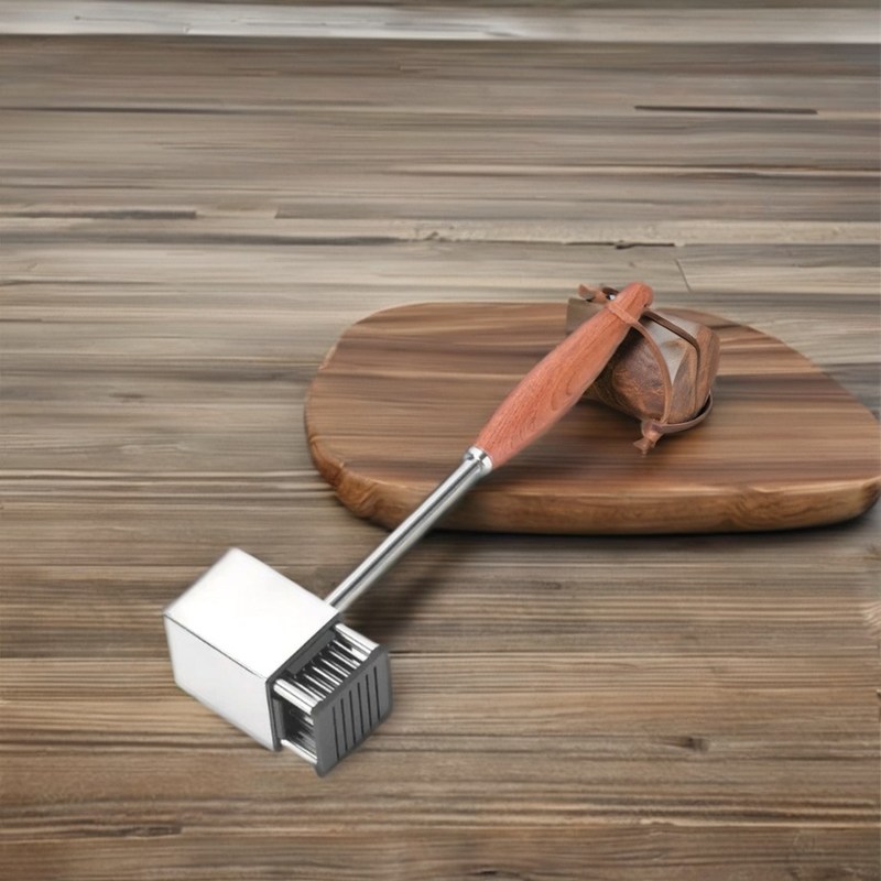 Envasador de carne de acero inoxidable de 36 cuchillas de deshielo de aluminio para cocina y barbacoa en el hogar