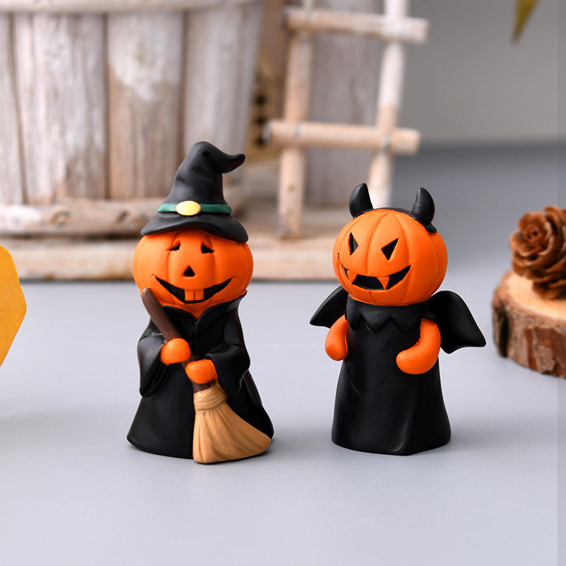 Tamaño personalizado Decoraciones colgantes de Halloween Cara de calabaza soplada de vidrio para noche en interiores