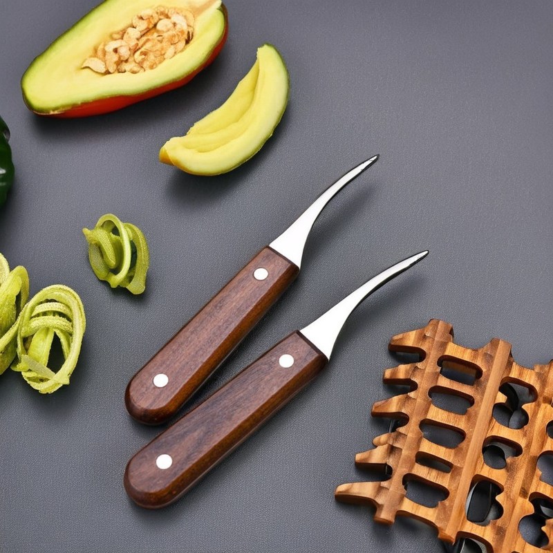 Excavadora de camarón de acero inoxidable con cuchillo de barriga de pescado herramienta de procesamiento de mariscos racionalizada