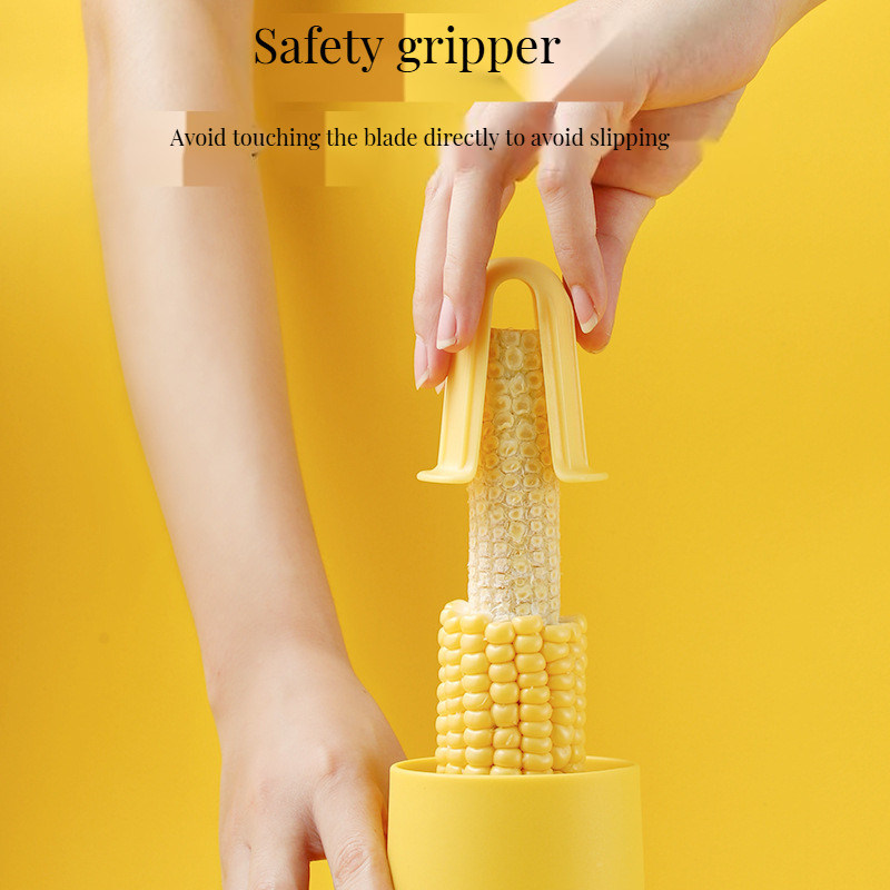 Cortador de vegetales de mano Cortador de maíz de acero inoxidable Cortador de grasa para alimentos para bebés
