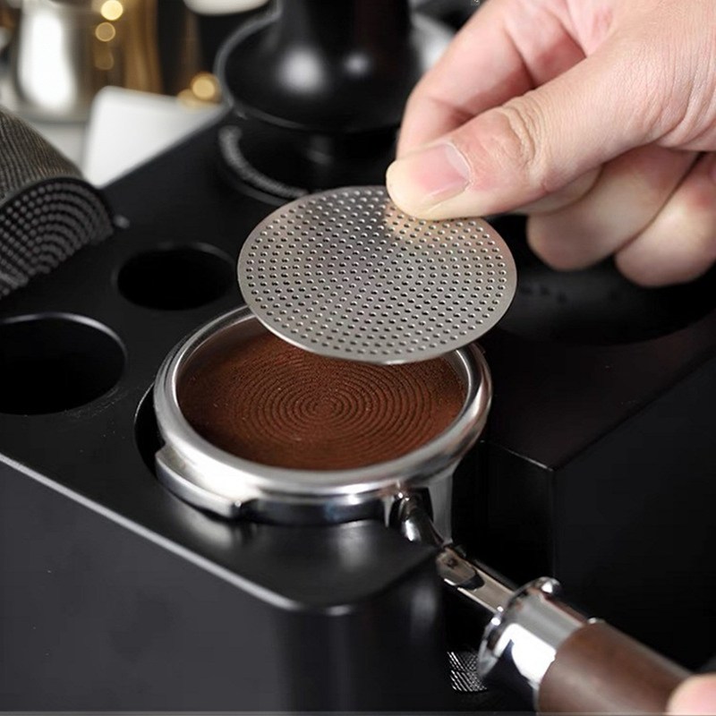 Barista-aprobado 58 mm de acero inoxidable pantalla de café para molinillos de té modernos
