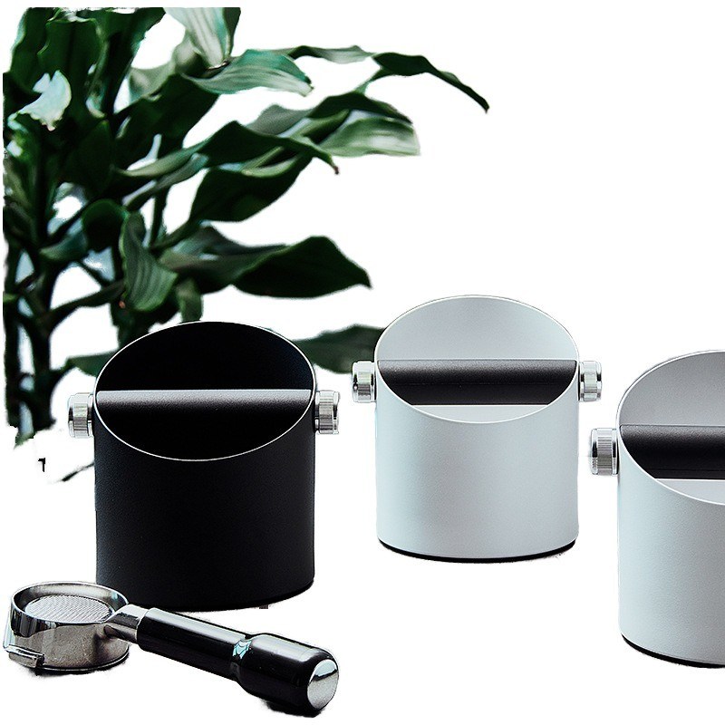 Caja de golpes Barra de golpes extraíble de acero inoxidable resistente para cestas de filtro de café