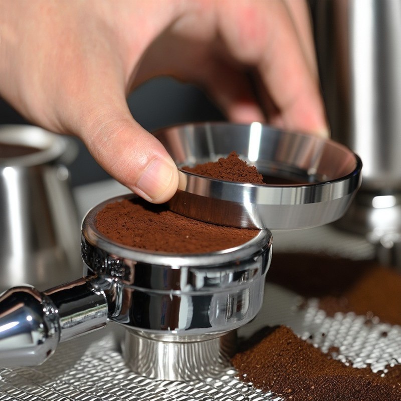 Anillo de metal ecológico de grano de café de acero inoxidable para la eficiencia del portafilter