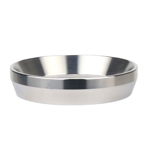 Personalizar el logotipo aceptable plata anillo de dosificación inteligente embudo de café para portafilter