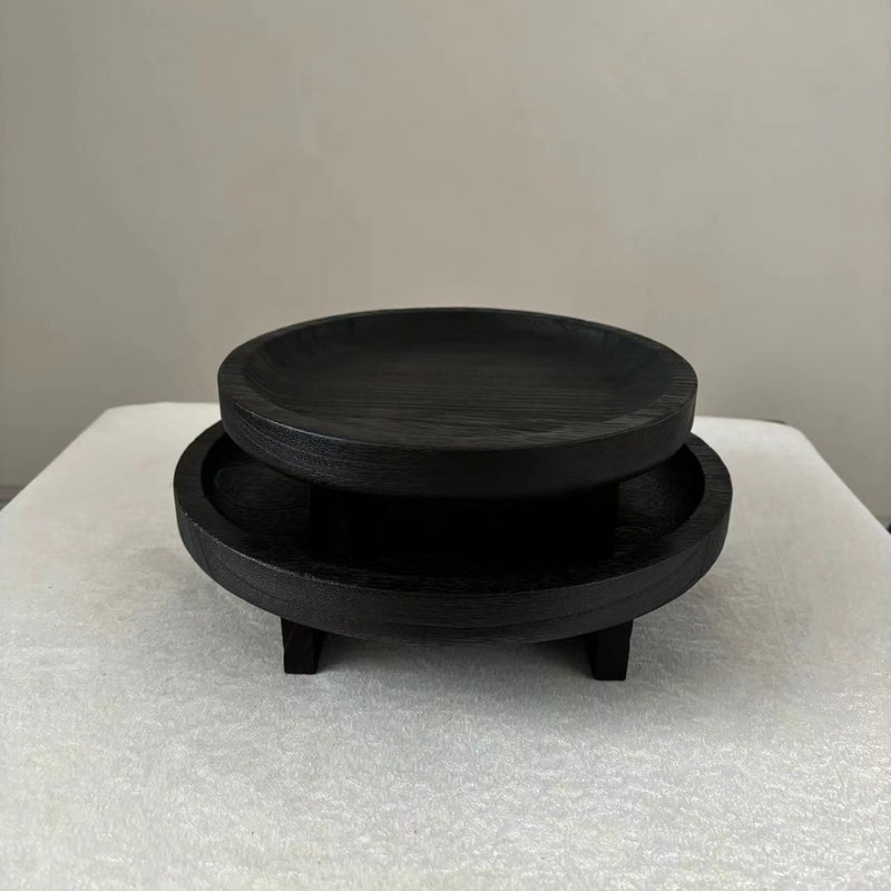 Herramienta de presentación de madera rústica personalizable para herramientas de hornear sartenes horneados platos de hornear