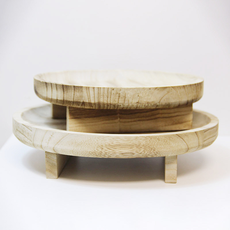 Herramientas de horneado personalizables Taburetes de madera para exhibición caliente de platos Ollas en decoración de cocina