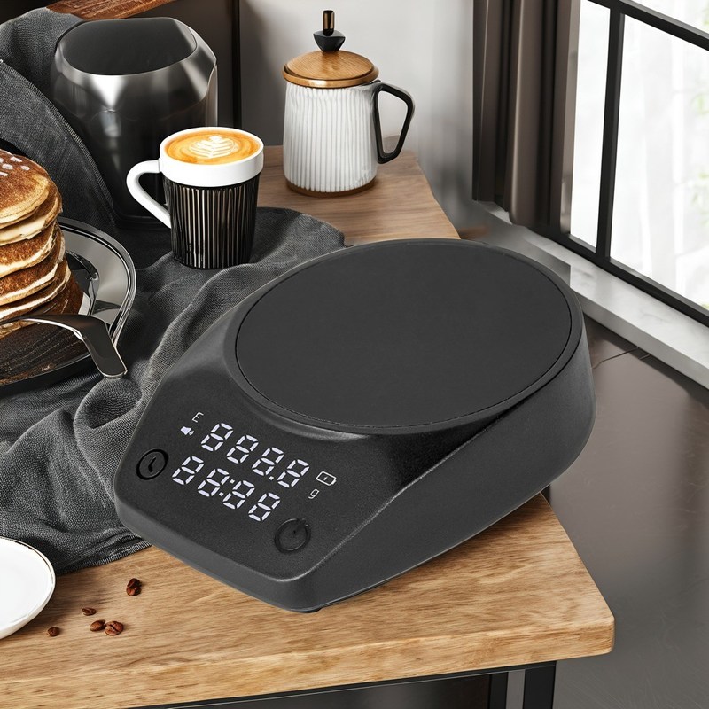 Cocina y barista ABS Shell Espresso Digital Escala con temporizador Tipo-C de carga