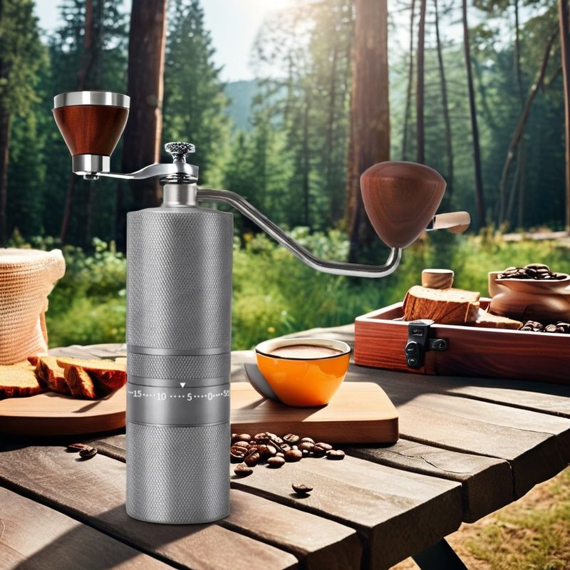 Bolsa de viaje de acero inoxidable Grinder de café moderno portátil C2 para cafetería