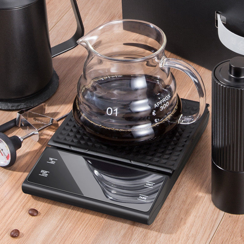 Dispositivo de medición de peso digital ABS para cocina 3kg/0.1g Tiempo de balanza de café