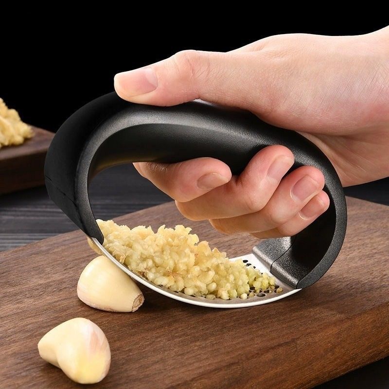 Grado alimenticio de acero inoxidable jugo de jengibre triturador de ajo Rocker Mincer Prensa para supermercados